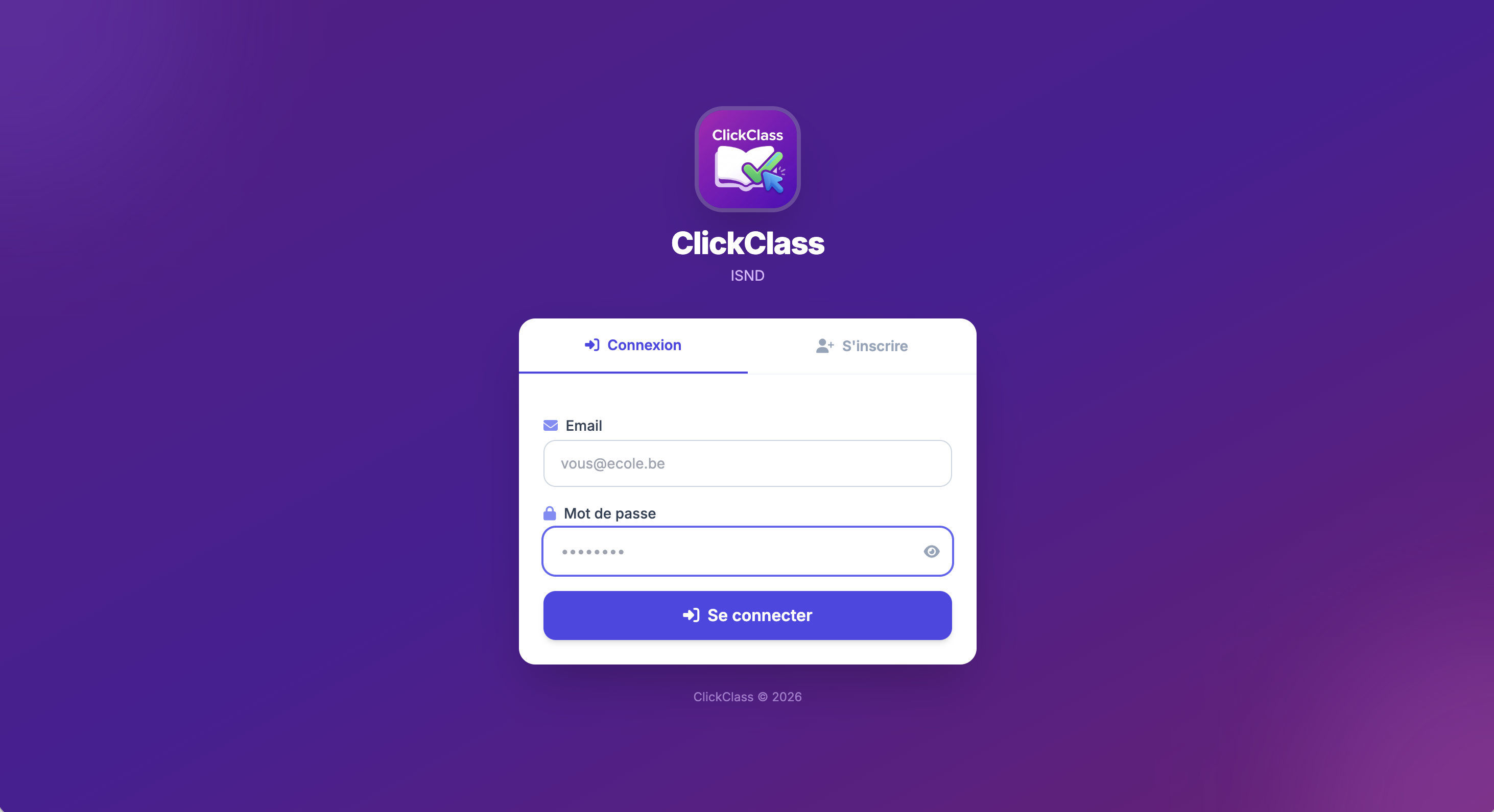 Aperçu ClickClass