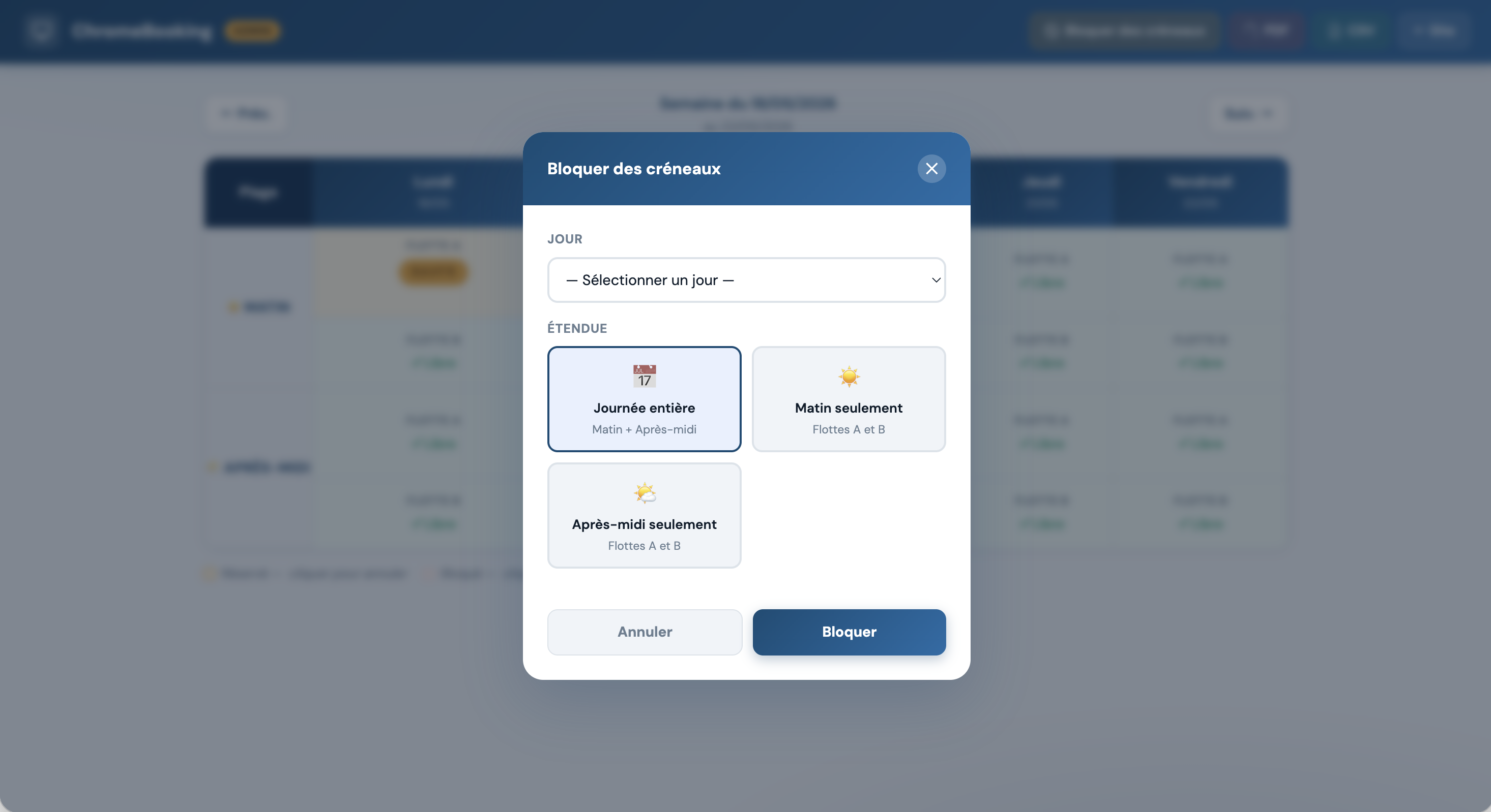 Gestion de la flotte